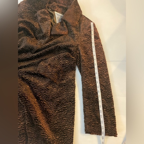 VTG Marvin Richard’s Mocha Brown Faux Fur Plush Mid Length Coat XL - Picture 10 of 12